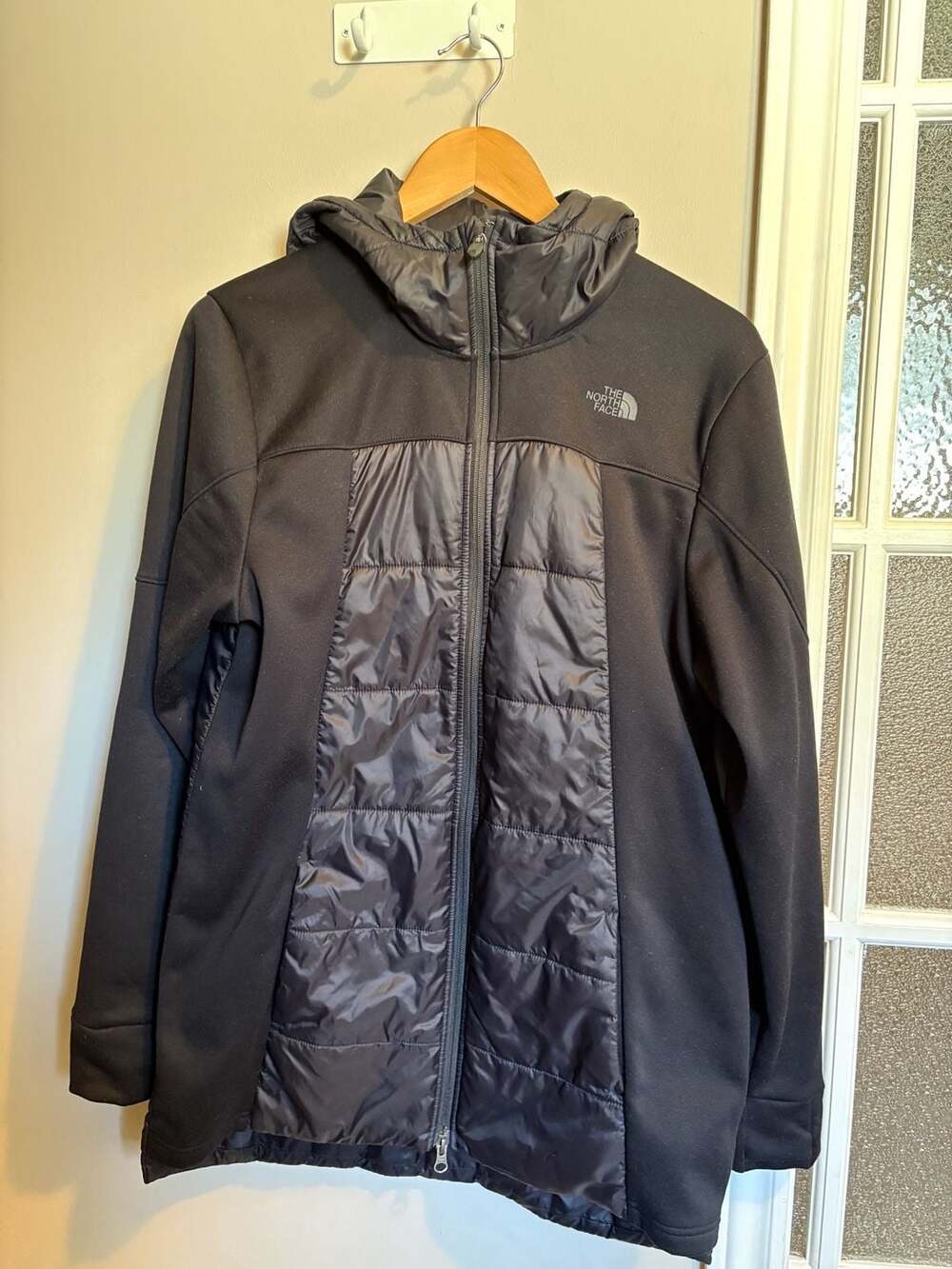 The North Face Women's Motivation Hybrid Long Jacket Black Size Large